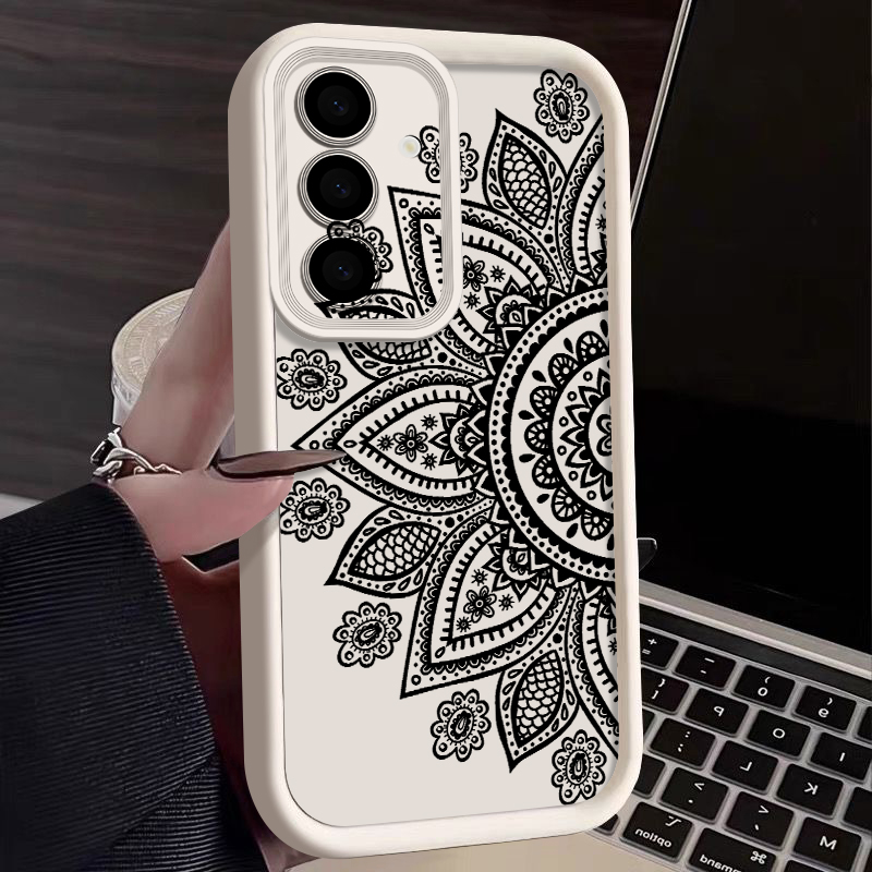 Phone Cases Galaxy A17 - 레트로 플라워 토템 패턴 케이스 삼성