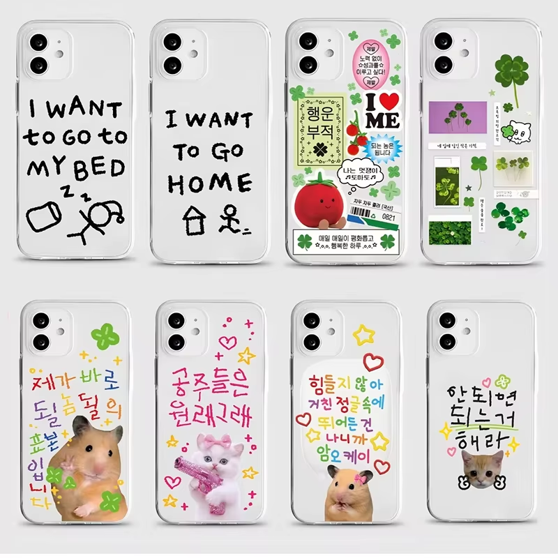 Phone Cases Cute Iphone 13 - 귀여운 네잎 클로버 폰 케이스 (아이폰
