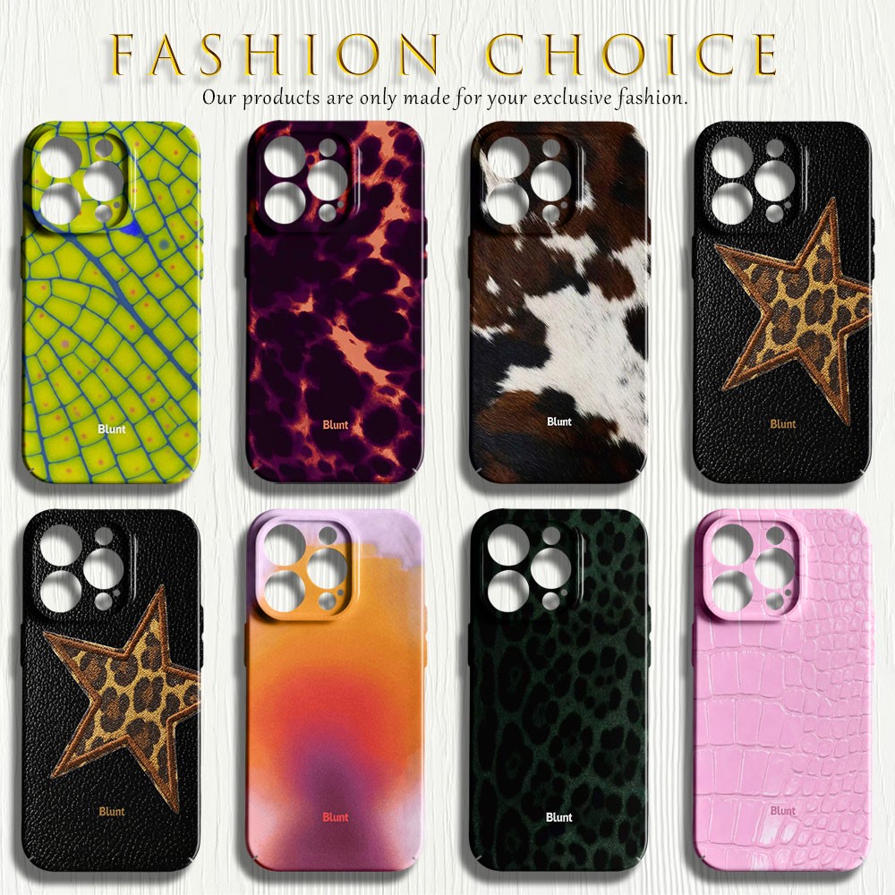 Phone Cases Blunt - 소 무늬 무광택 광택 필름 하드