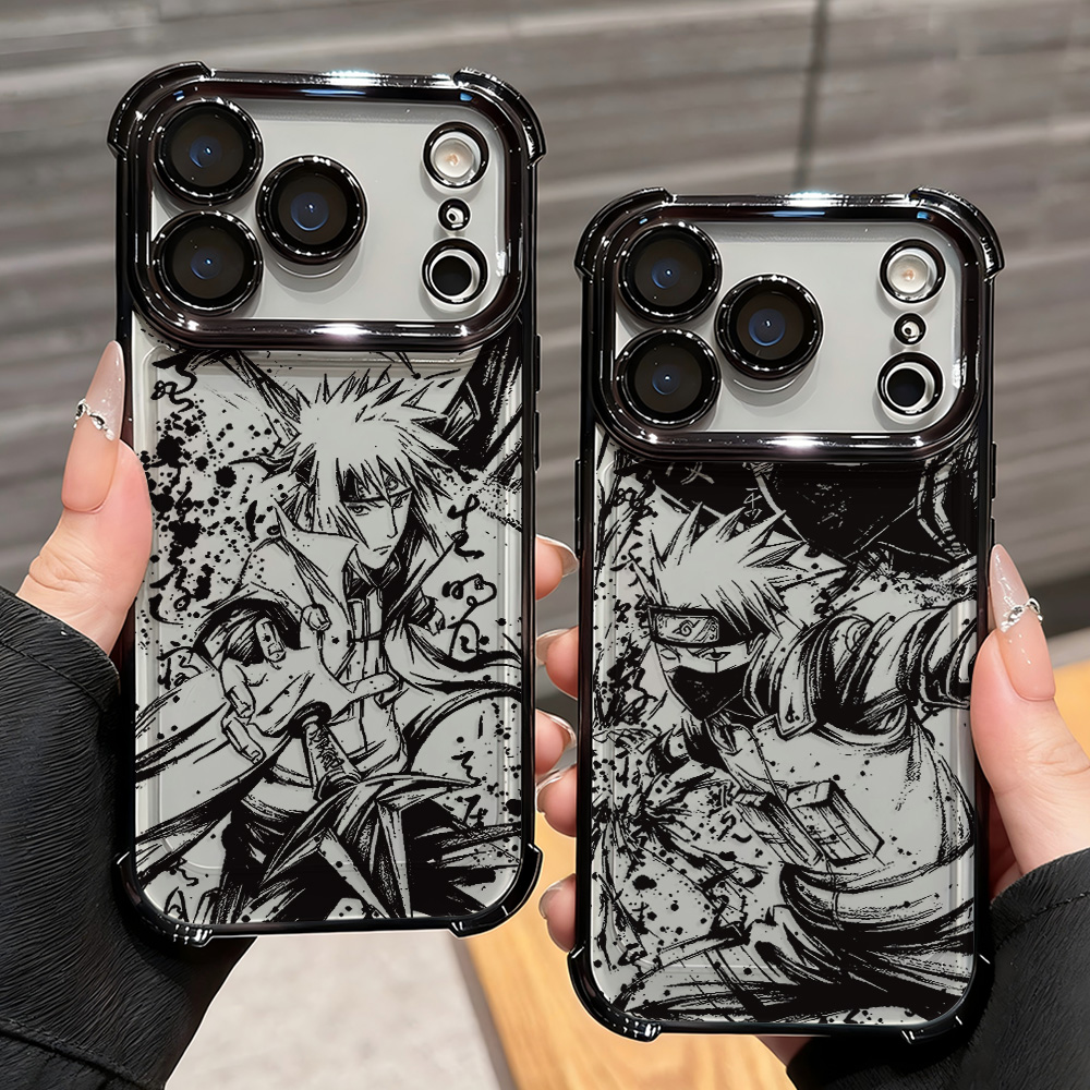 Phone Cases Jujutsu Kaisen - 멋진 애니메이션 나루토 도금 폰 케이스