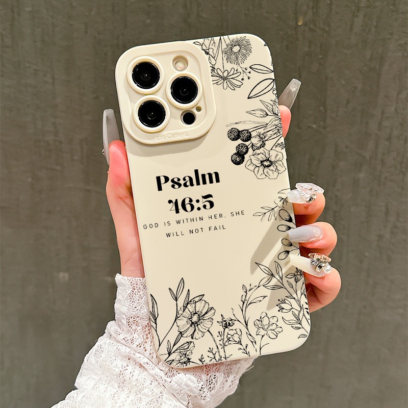 Phone Cases You Can Design - 성경 꽃무늬 디자인의 천사 눈 휴대폰