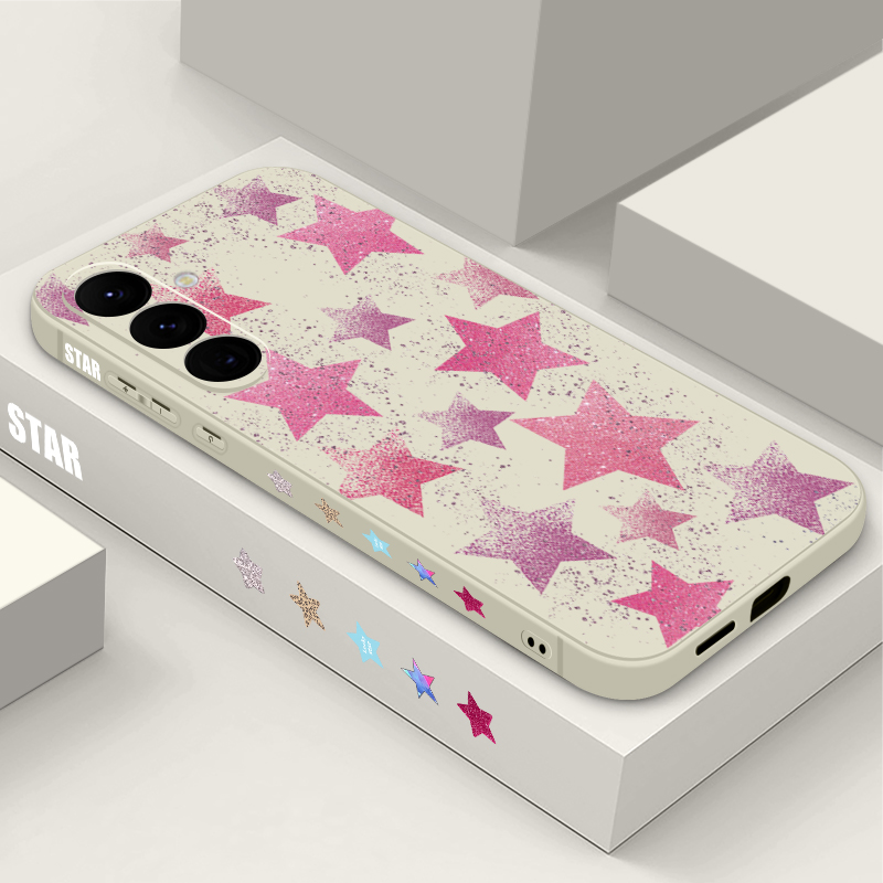 Phone Cases Galaxy A17 - 반짝이는 별 무늬 소프트 TPU 폰