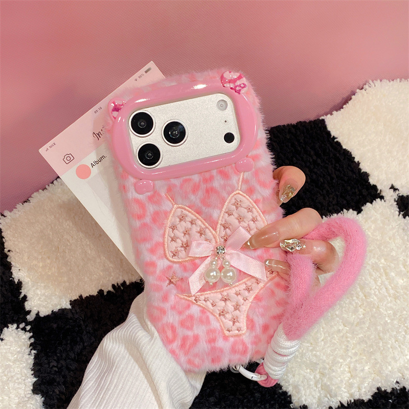 Phone Cases For Iphone 12 Pro Max - 럭셔리 레오파드 프린트 비키니 패턴 플러시
