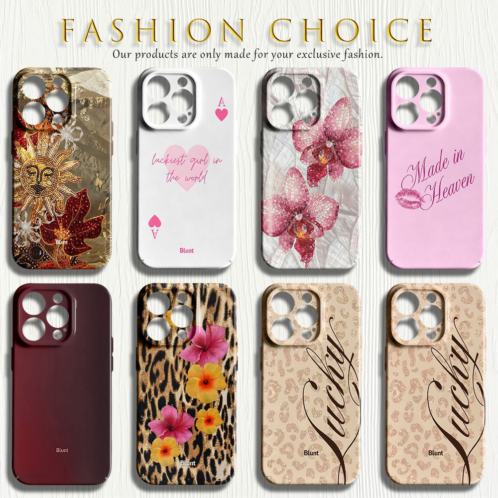 Phone Cases Blunt - 버건디 솔리드 블런트 글로시 필름 하드