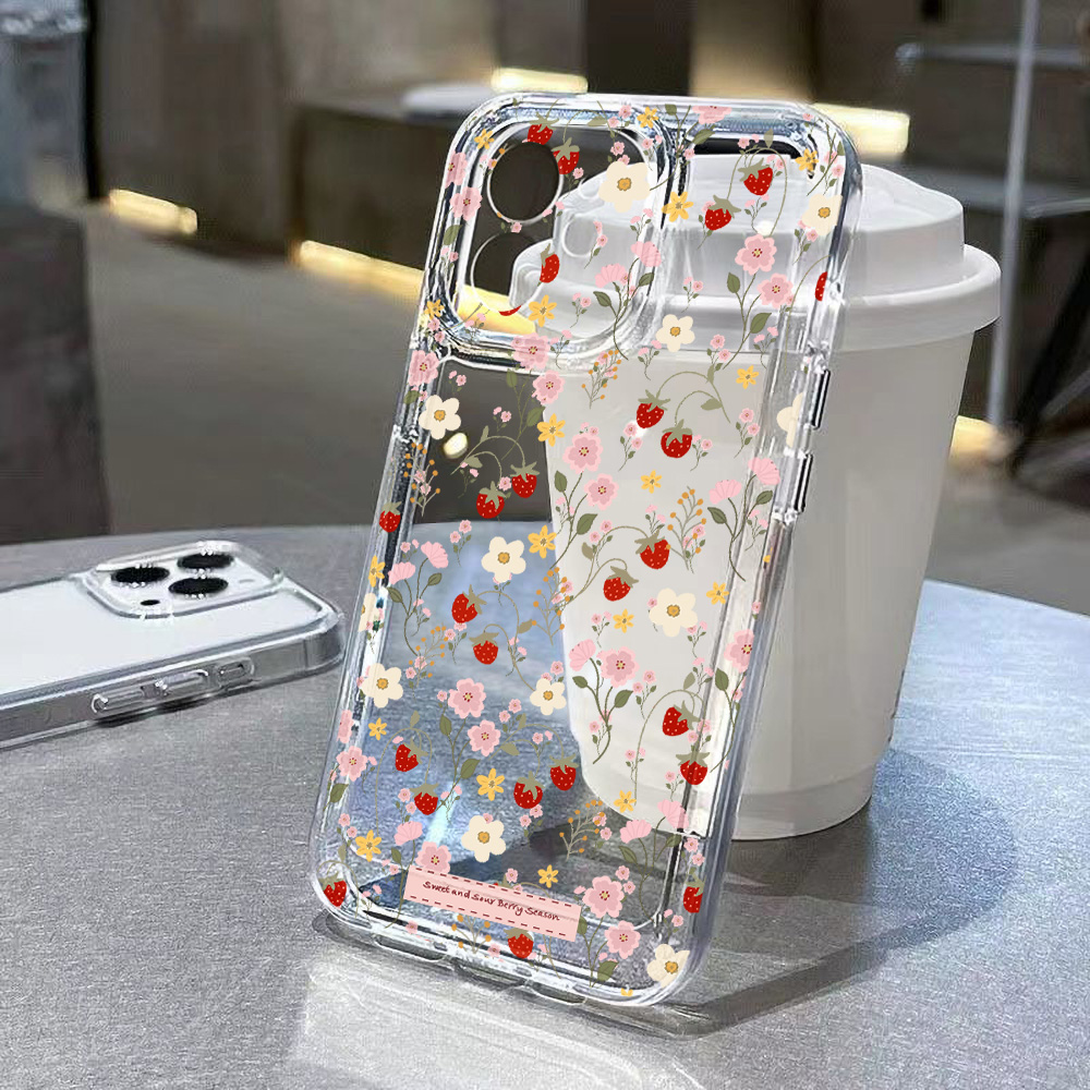 Phone Cases Aesthetic - 아름다운 꽃무늬 케이스 아이폰 17 프로