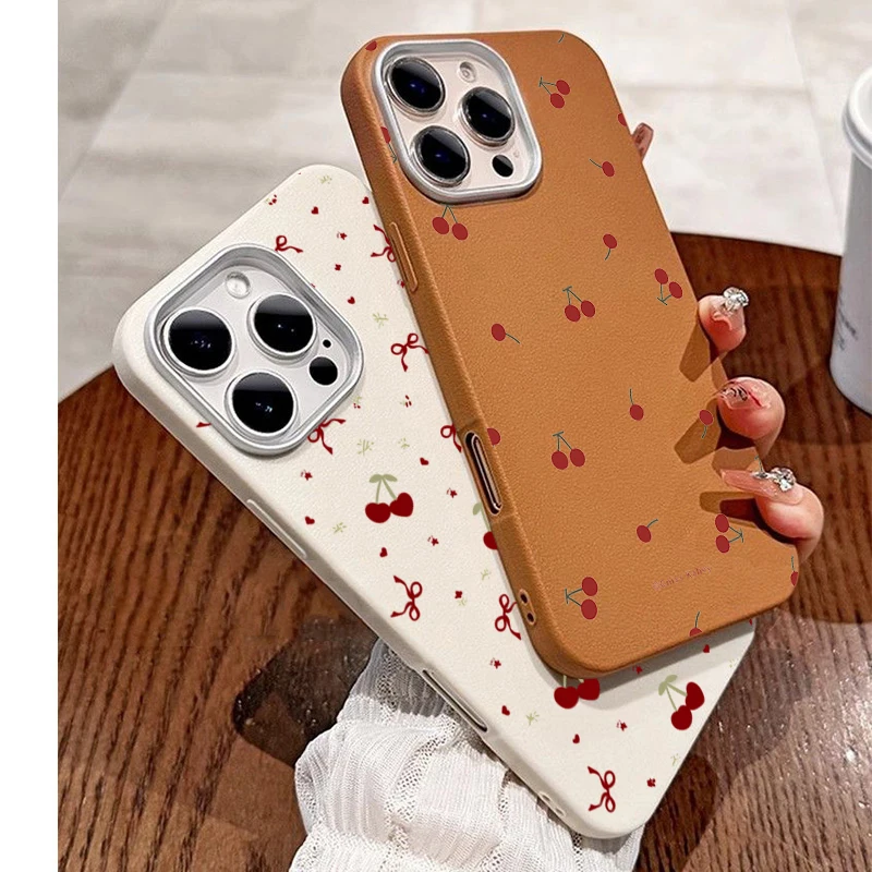 Phone Cases Xiaomi 14T - 귀여운 만화 체리 패턴 휴대폰 케이스