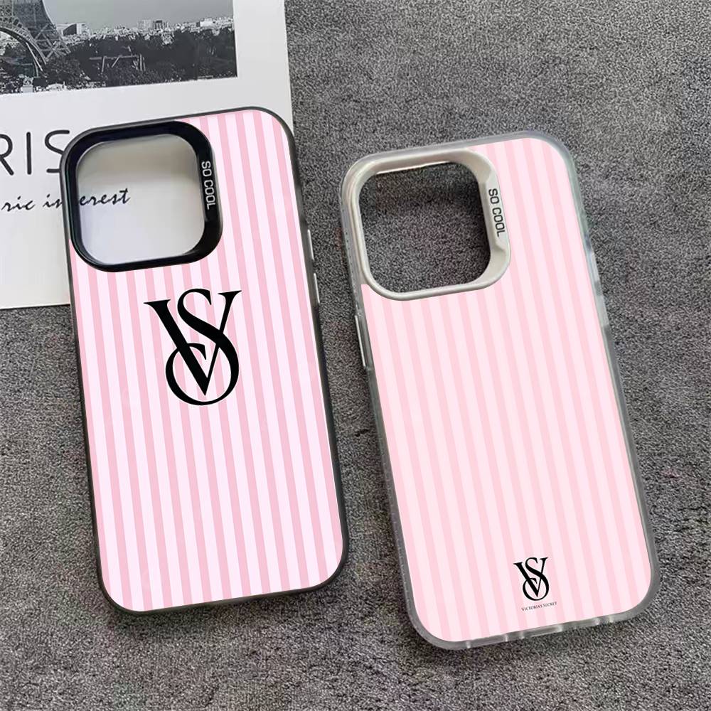 Phone Cases Louis Vuitton - 멋진 V-빅토리아 시크릿 실버 충격 방지