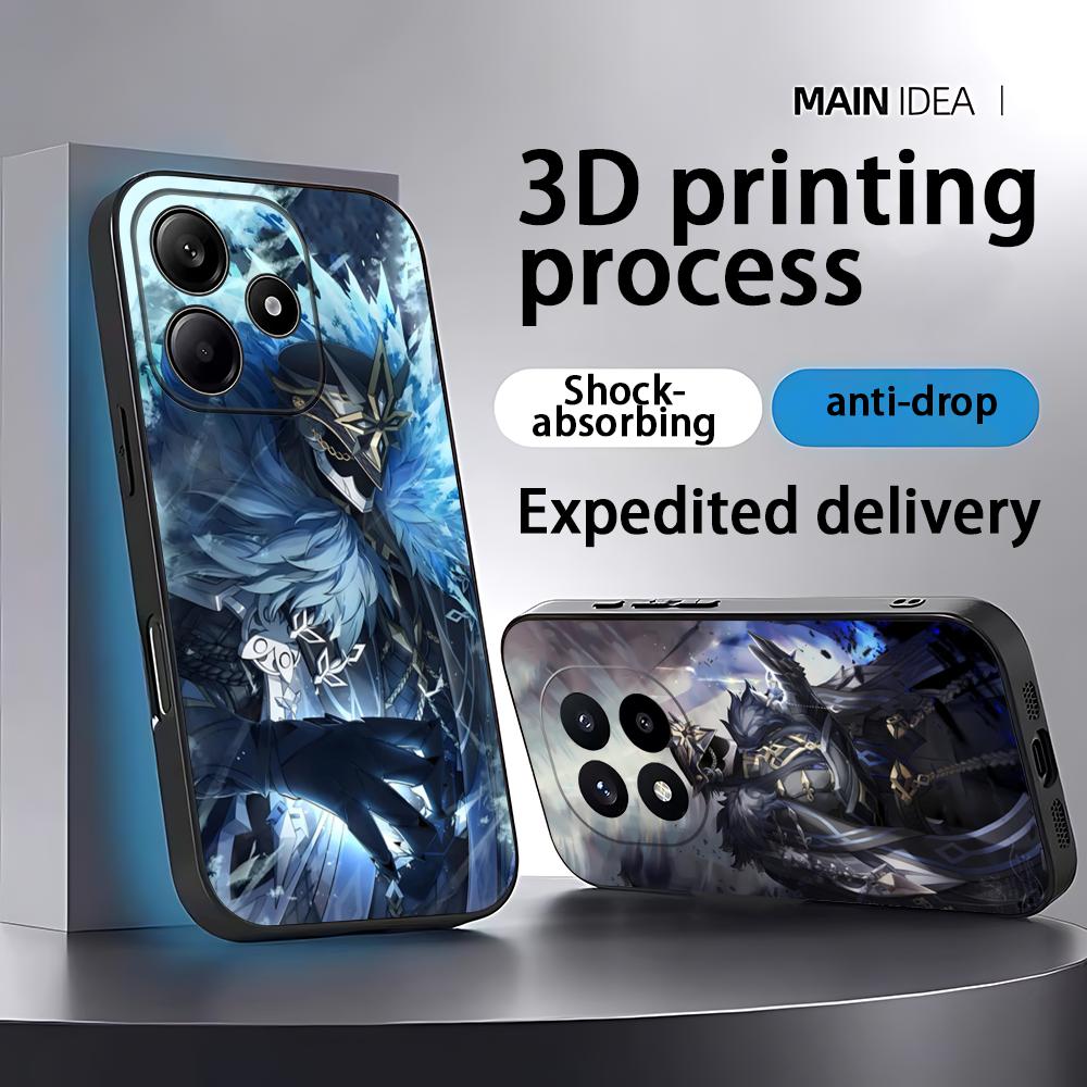 Phone Cases Black - 겐신 임팩트 카피타노 샤오미 레드미 노트