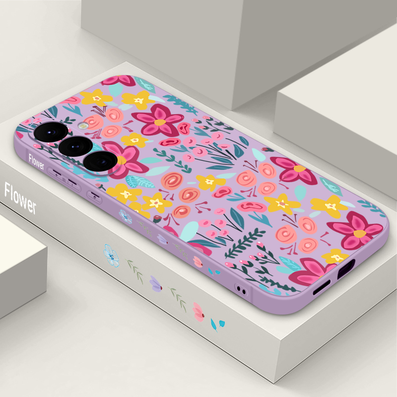 Phone Cases Galaxy A17 - 꽃무늬 플로럴 패턴 폰 케이스 삼성