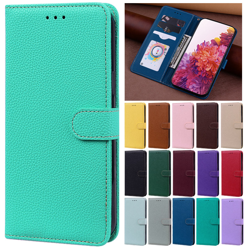 Phone Cases On Sale - 단색 캔디 컬러 가죽 휴대폰 케이스