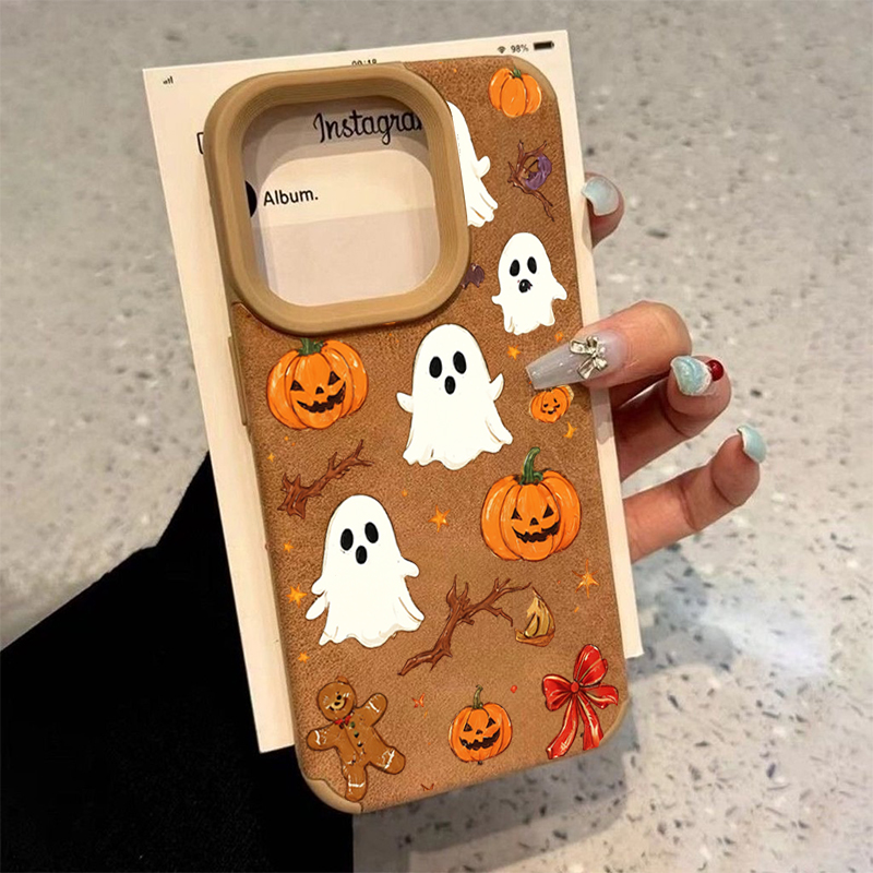 Phone Cases Cute Iphone 13 - 할로윈 귀여운 호박 유령 폰 케이스
