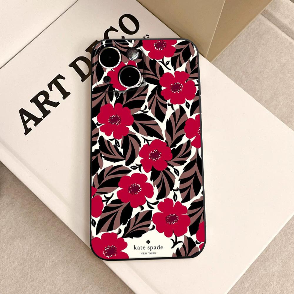 Phone Cases Kate Spade - 피션 K-케이트-스페이드S 플라워 폰 케이스 아이폰