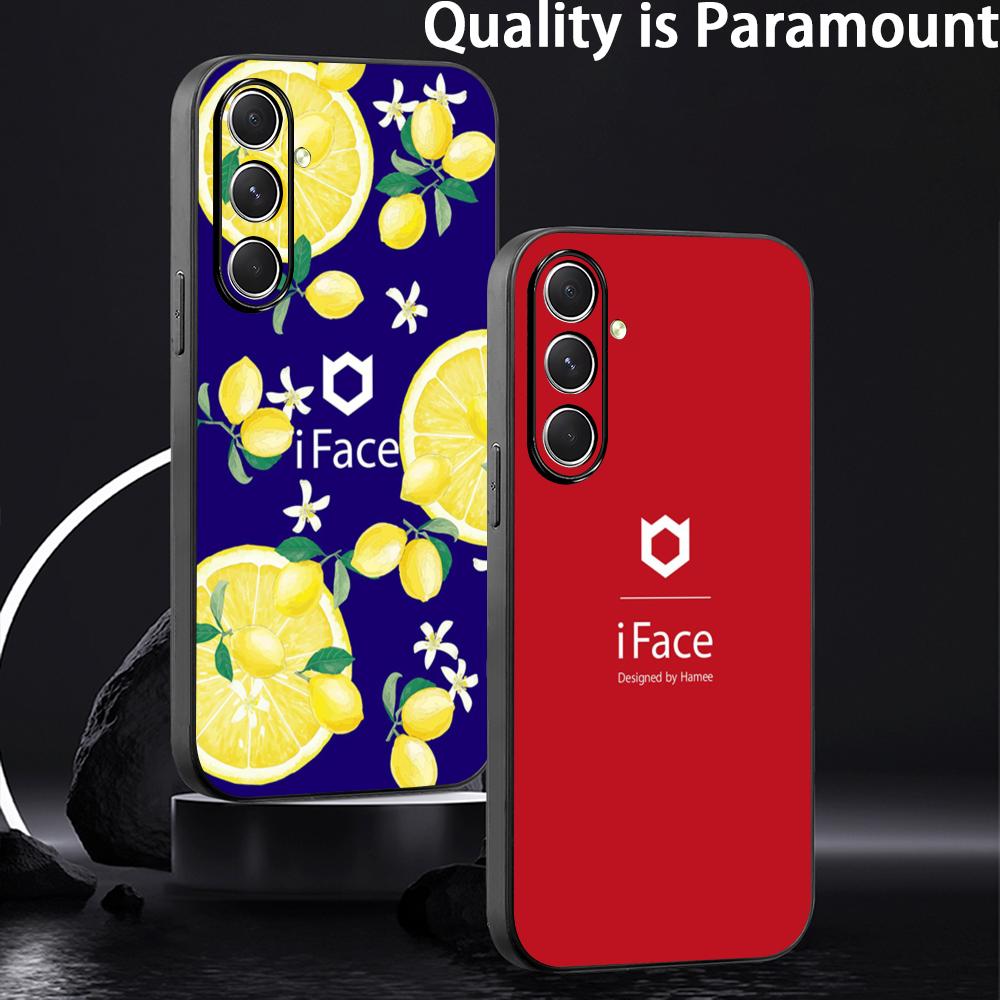 Phone Cases Black - 귀여운 패션 로고 iFace 패턴 휴대폰
