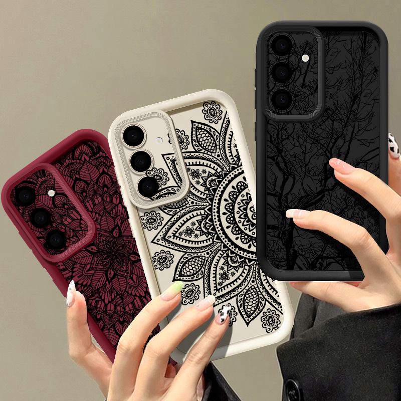 레트로 플라워 토템 패턴 케이스 삼성 갤럭시 A57 A - Phone Cases Galaxy A17 리뷰 및 가격