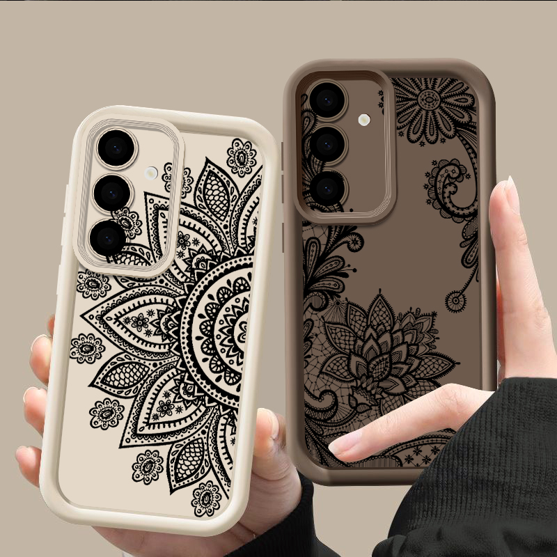 레트로 플라워 토템 패턴 케이스 삼성 갤럭시 A57 A - Phone Cases Galaxy A17 리뷰 및 가격