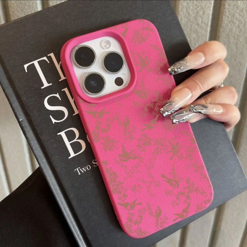 핑크색 작은 꽃 리치 패턴 실리콘 폰 케이스 (아이폰  - Phone Cases Pink 리뷰 및 가격