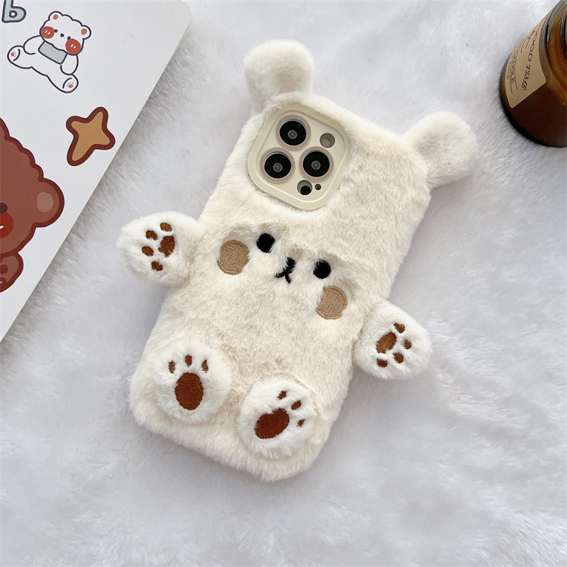 한국 3D 만화 곰돌이 푹신한 봉제 커플 폰 케이스 아 - Phone Cases For Iphone 12 Pro Max 리뷰 및 가격