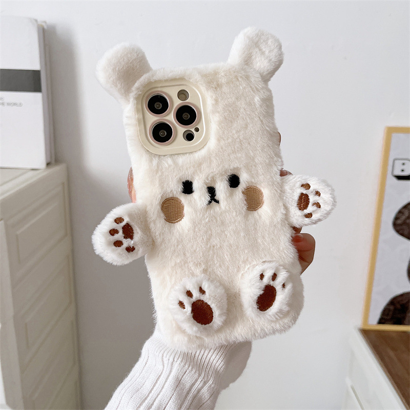 한국 3D 만화 곰돌이 푹신한 봉제 커플 폰 케이스 아 - Phone Cases For Iphone 12 Pro Max 리뷰 및 가격