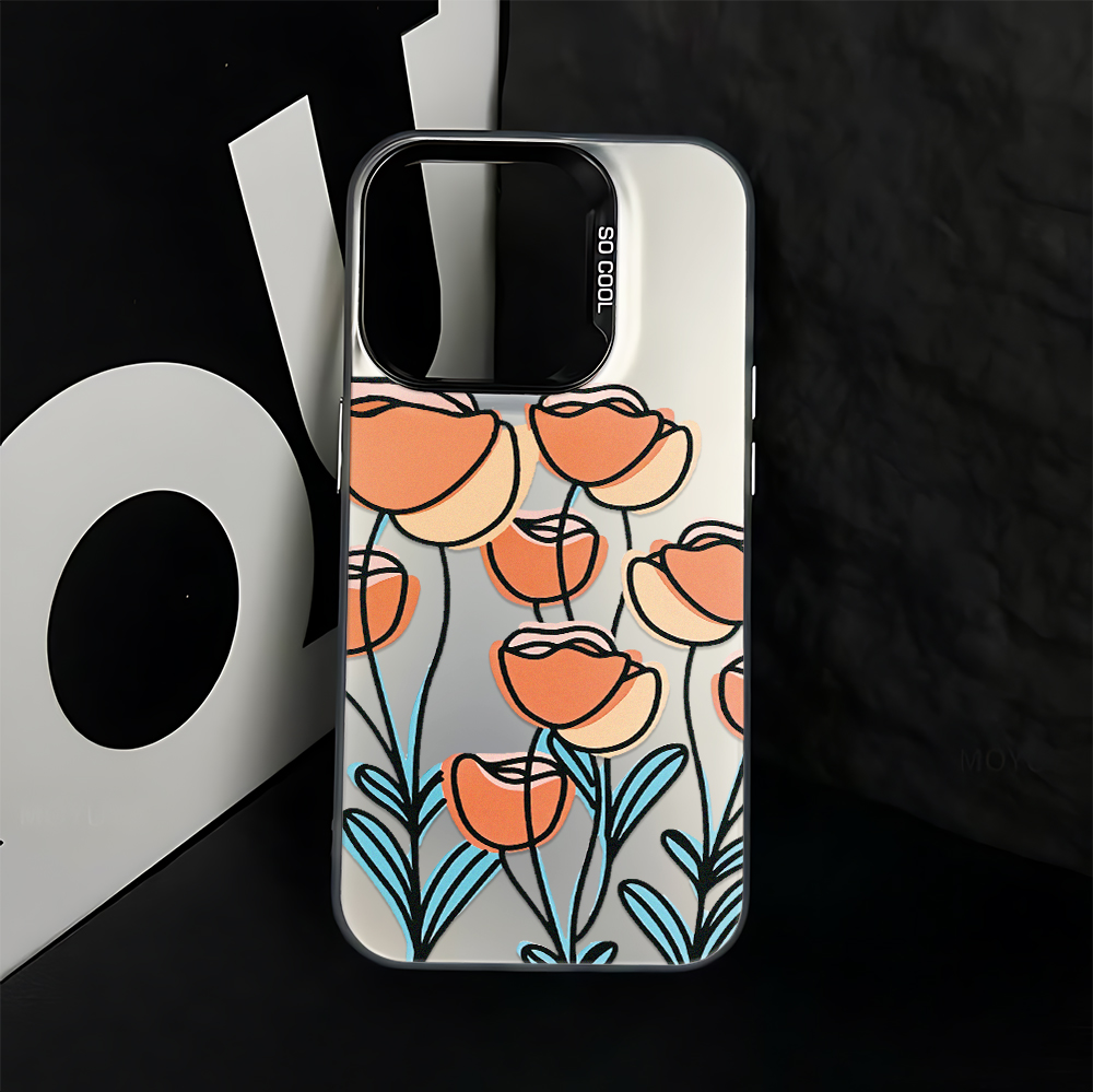 오렌지 튤립 꽃 예술 화려한 미학 여성용 아이폰 17  - Phone Cases Aesthetic 리뷰 및 가격