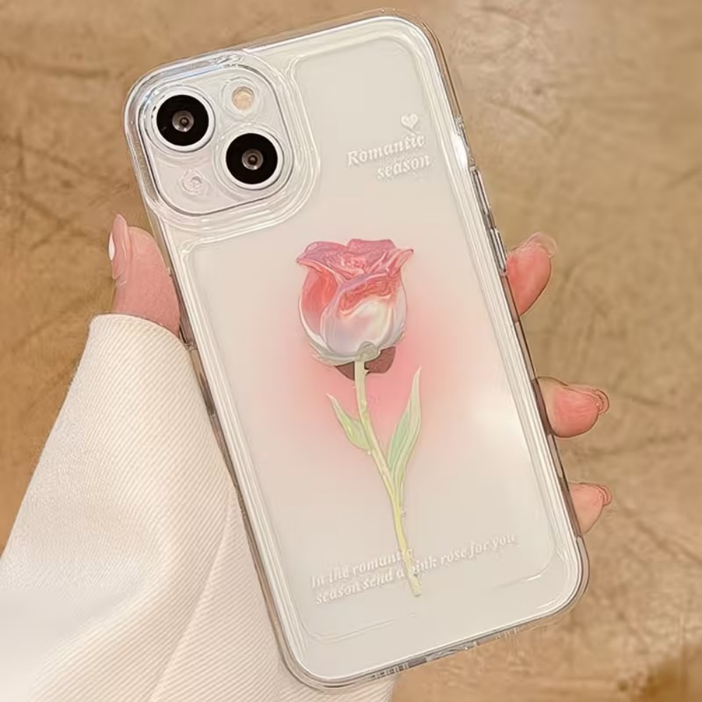 미적 감각의 수채화 장미 투명 폰 케이스 (아이폰 18 - Phone Cases Aesthetic 리뷰 및 가격