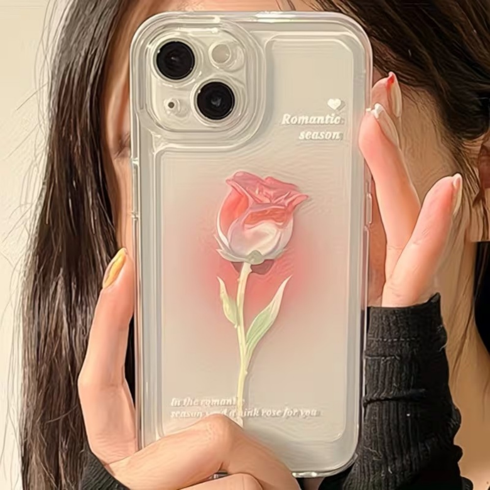 미적 감각의 수채화 장미 투명 폰 케이스 (아이폰 18 - Phone Cases Aesthetic 리뷰 및 가격