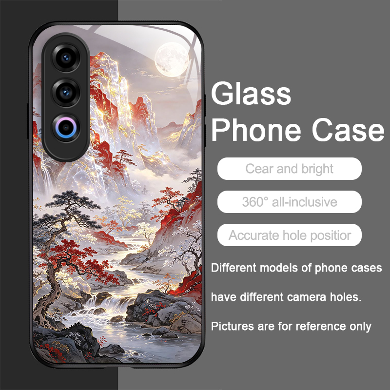 미적 감각의 산악 풍경 패턴 강화유리 폰 케이스 (On - Phone Cases Aesthetic 리뷰 및 가격