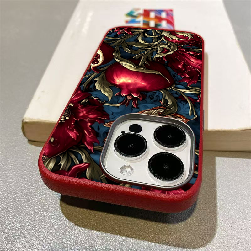 빈티지 석류 TPU 아트 폰 케이스 아이폰 17 16  - Phone Cases Aesthetic 리뷰 및 가격