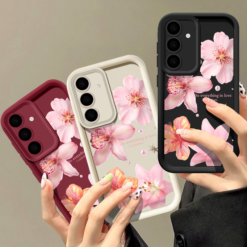 핑크 꽃무늬 폰 케이스 삼성 갤럭시 A57 A37 A1 - Phone Cases Pink 리뷰 및 가격