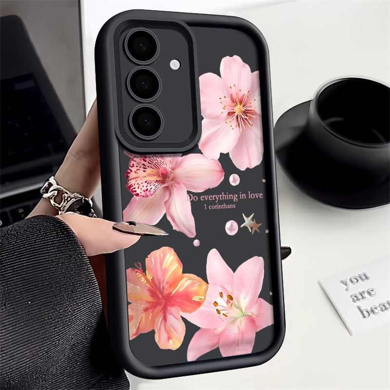 핑크 꽃무늬 폰 케이스 삼성 갤럭시 A57 A37 A1 - Phone Cases Pink 리뷰 및 가격