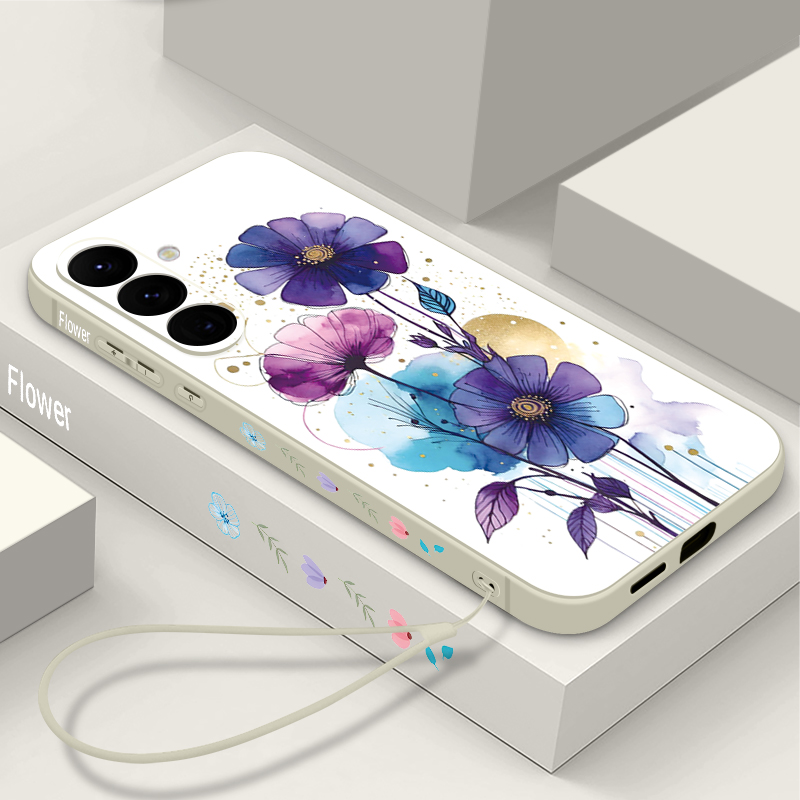 창의적인 꽃무늬 끈 달린 폰 케이스 (삼성 갤럭시 A5 - Phone Cases Galaxy A17 리뷰 및 가격