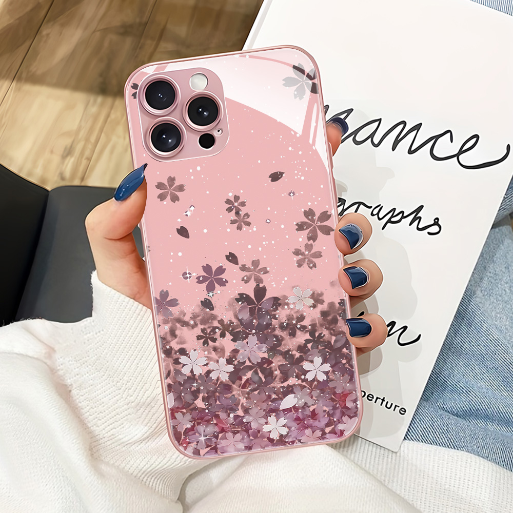 핑크 플라워 강화유리 폰 케이스 삼성 S26 울트라 S - Phone Cases Pink 리뷰 및 가격
