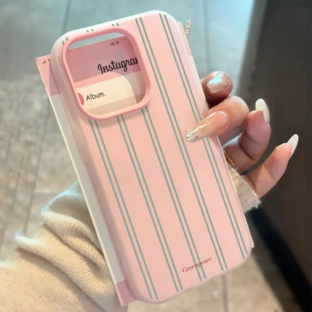 럭셔리 프레시 스트라이프 패턴 실리콘 폰 케이스 (샤오 - Phone Cases Xiaomi 14T 리뷰 및 가격