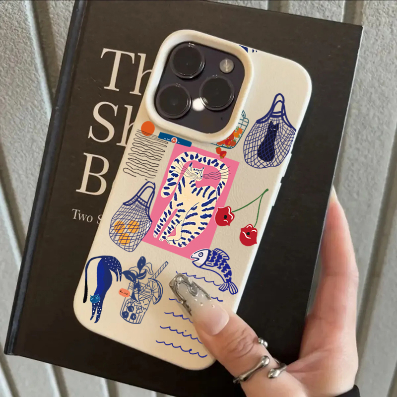 귀여운 체리 고양이 프린트 아이폰 17 에어 XR XS - Phone Cases Cute Iphone 13 리뷰 및 가격