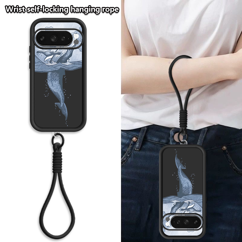  혹등고래 프린트 손목 스트랩 끈 케이스 (구글 픽셀  - Phone Cases Google Pixel 7 리뷰 및 가격