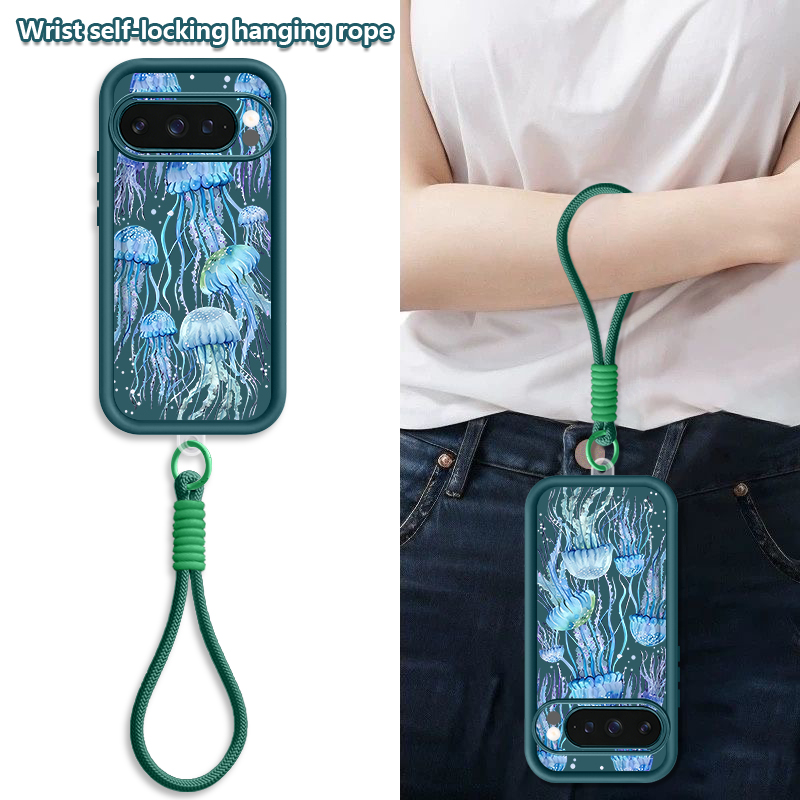  혹등고래 프린트 손목 스트랩 끈 케이스 (구글 픽셀  - Phone Cases Google Pixel 7 리뷰 및 가격