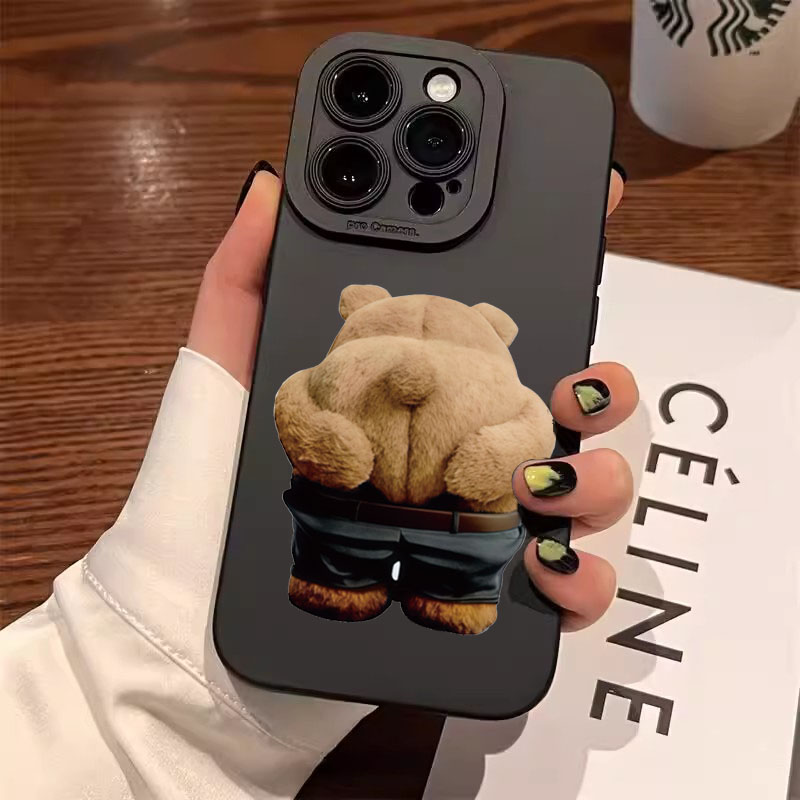 재미있고 멋진 곰 실리콘 폰 케이스 아이폰 16 15  - Phone Cases Quirky 리뷰 및 가격