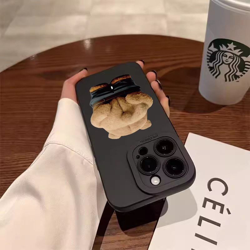 재미있고 멋진 곰 실리콘 폰 케이스 아이폰 16 15  - Phone Cases Quirky 리뷰 및 가격