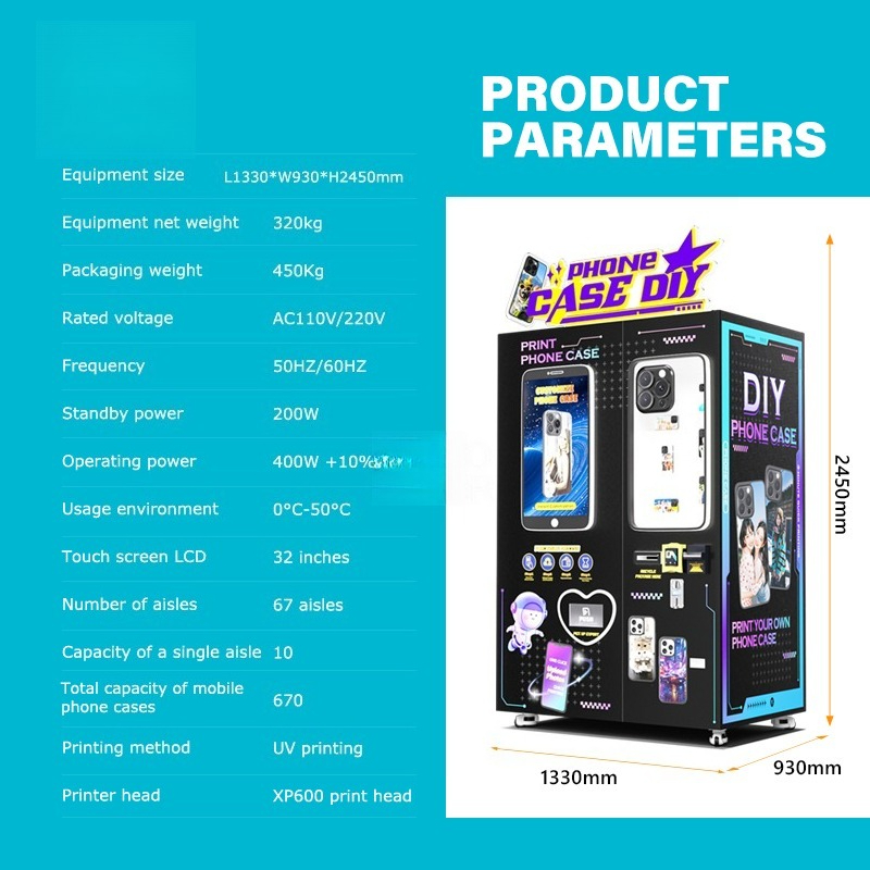 신제품 휴대폰 케이스 프린터, 셀 커버 맞춤 제작 자동 - Phone Cases Vending Machine 리뷰 및 가격