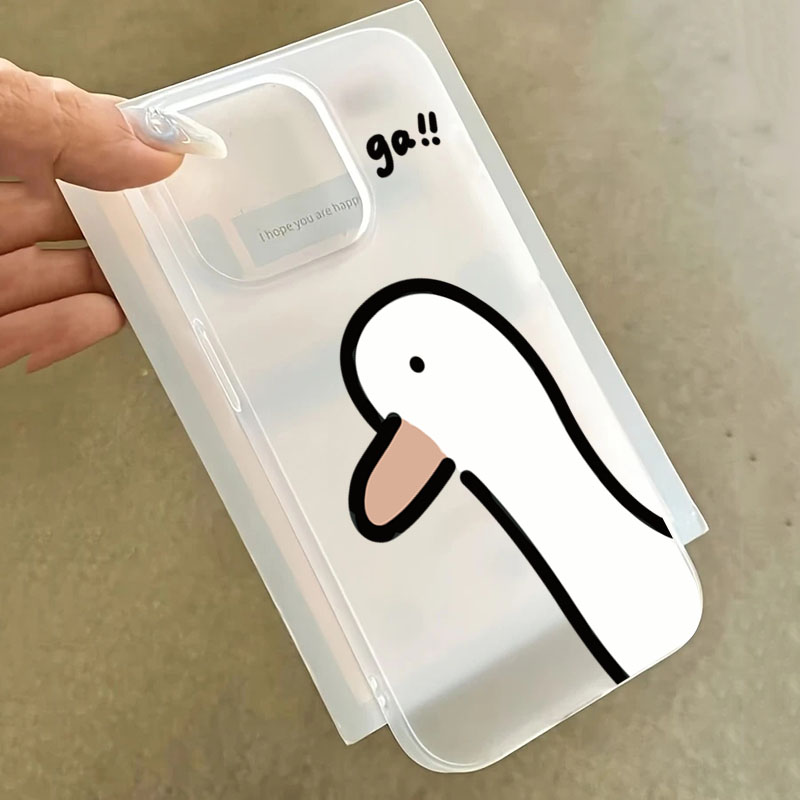 슈퍼 귀여운 오리 꽥꽥 무광택 반투명 폰 케이스 (아이 - Phone Cases Cute Iphone 13 리뷰 및 가격
