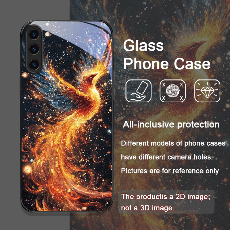 미학적인 불사조 깃털 패턴 강화유리 폰 케이스 삼성 갤 - Phone Cases Aesthetic 리뷰 및 가격