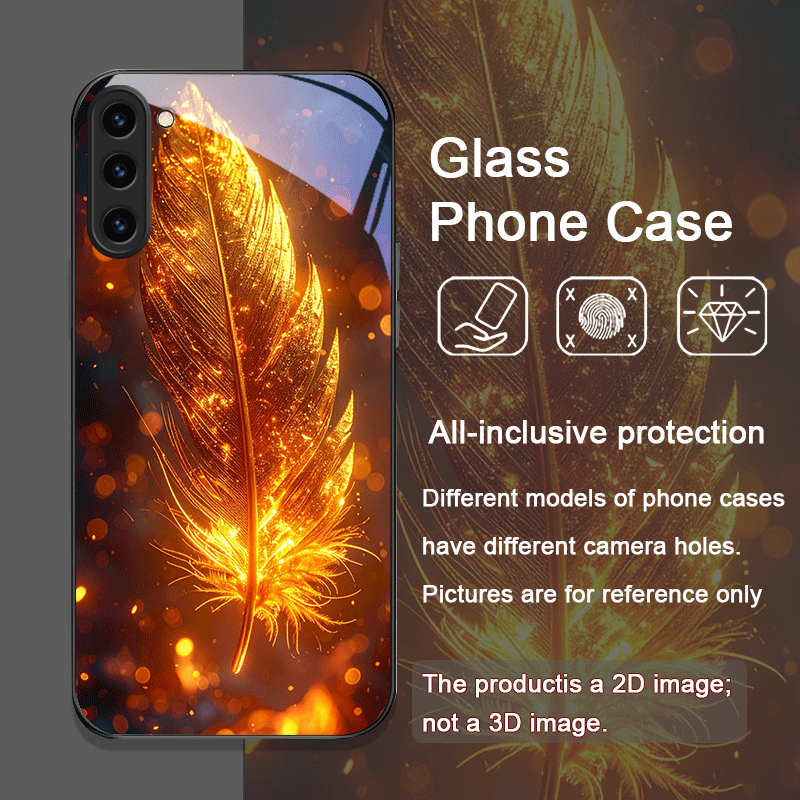 미학적인 불사조 깃털 패턴 강화유리 폰 케이스 삼성 갤 - Phone Cases Aesthetic 리뷰 및 가격