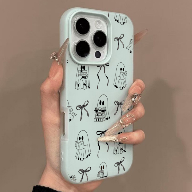 귀여운 할로윈 책 모양 유령 리본 폰 케이스 (아이폰  - Phone Cases Cute Iphone 13 리뷰 및 가격