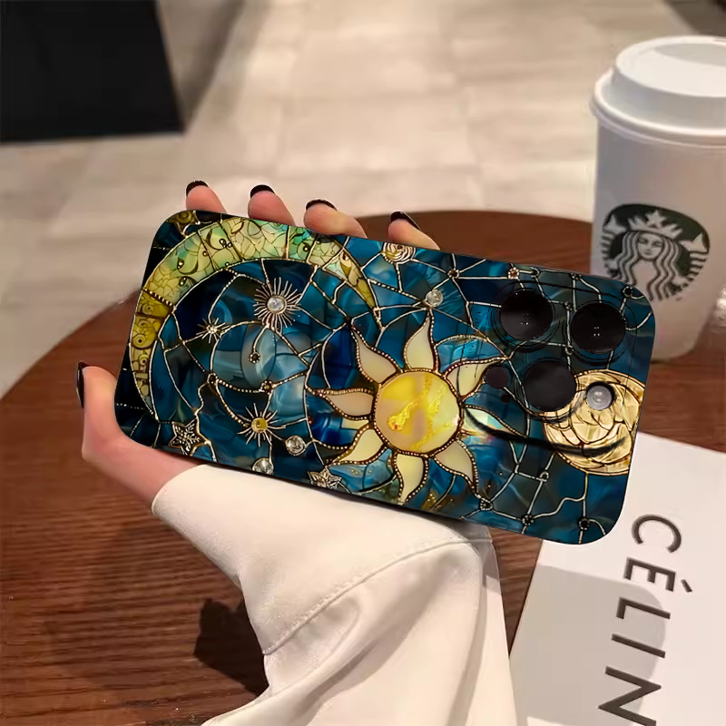 심미적인 해와 달 프린트 폰 케이스 삼성 갤럭시 S25 - Phone Cases Aesthetic 리뷰 및 가격