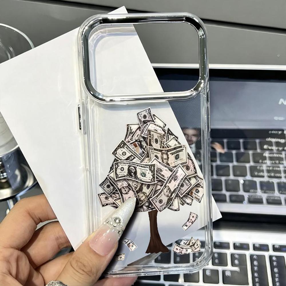 창의적인 디자인의 돈나무 모양, 달러 지폐 패턴 투명  - Phone Cases Dollar Tree 리뷰 및 가격