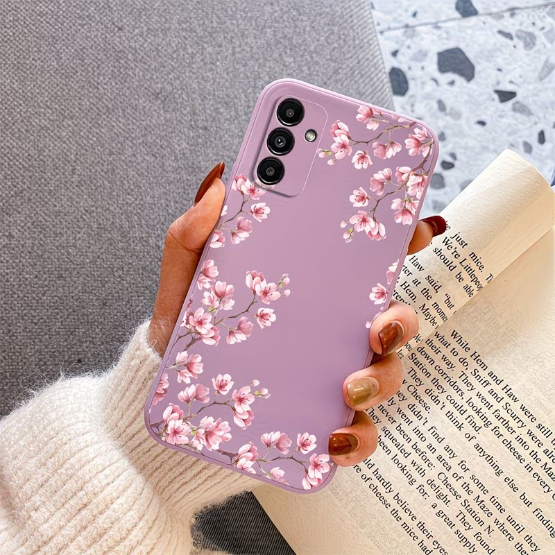 핑크 벚꽃 가지 프린트 폰 케이스 삼성 갤럭시 A73  - Phone Cases Pink 리뷰 및 가격