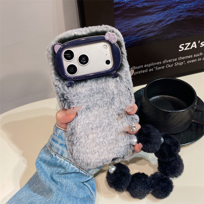 고급 솔리드 컬러 퍼리 플러시 폰 케이스 (아이폰 17 - Phone Cases Amazon 리뷰 및 가격
