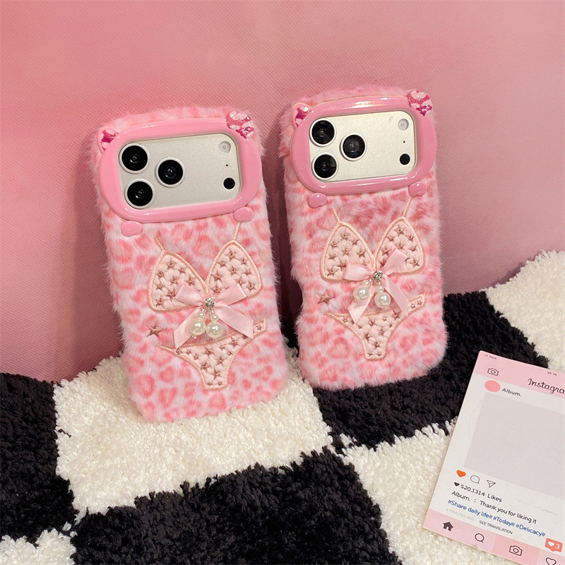 럭셔리 레오파드 프린트 비키니 패턴 플러시 폰 케이스  - Phone Cases For Iphone 12 Pro Max 리뷰 및 가격