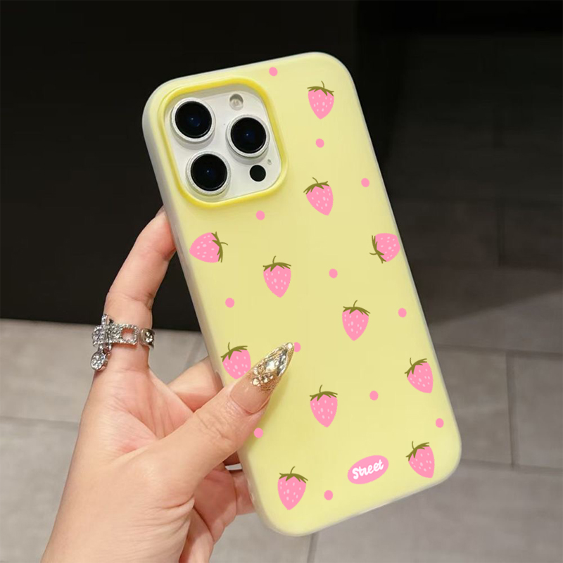 달콤한 핑크 딸기 패턴 아이폰 17 11 12 13 1 - Phone Cases Pink 리뷰 및 가격
