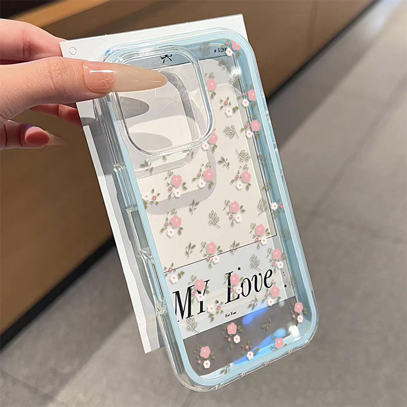 그린 리프 핑크 꽃 2in1 투명 소프트 TPU 폰 케 - Phone Cases Pink 리뷰 및 가격