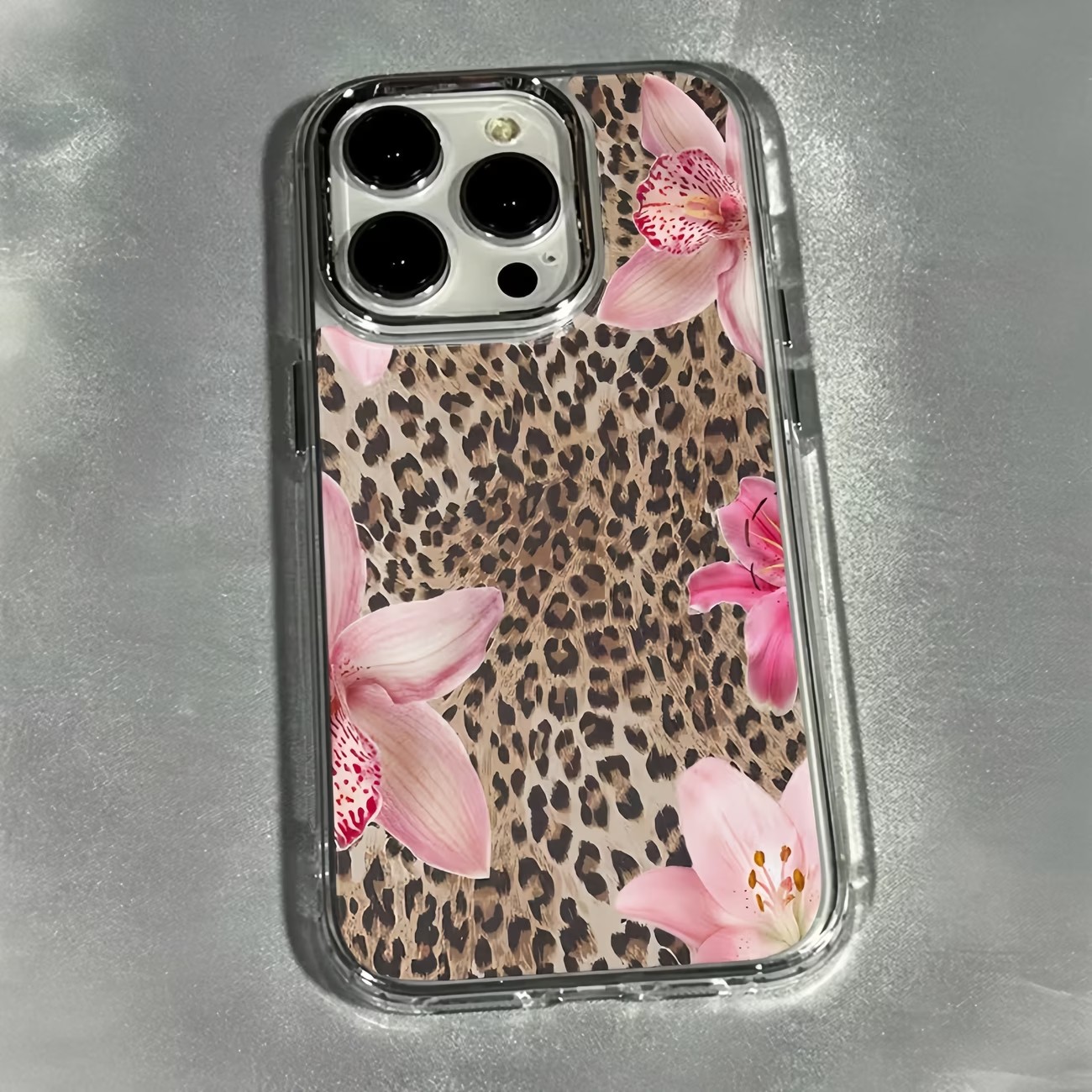 레오파드 프린트 백합꽃 투명 폰 케이스 아이폰 17 P - Phone Cases Aesthetic 리뷰 및 가격